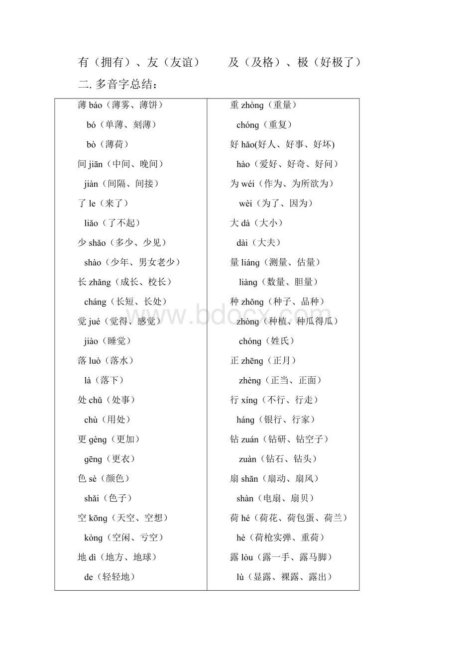 人教版语文二年级下册知识点归纳和总结.docx_第2页