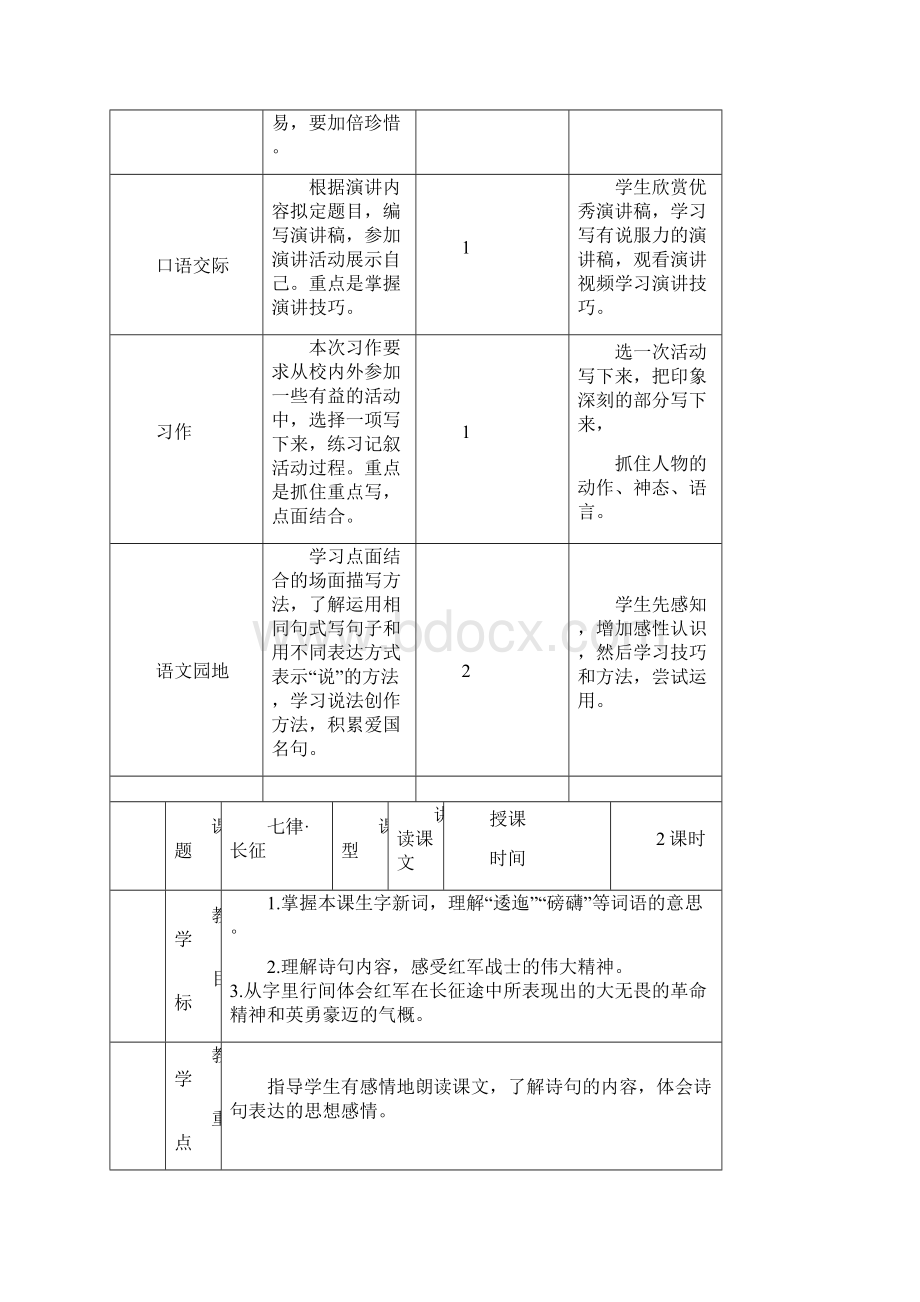 部编版语文六上第二单元教案Word格式文档下载.docx_第3页