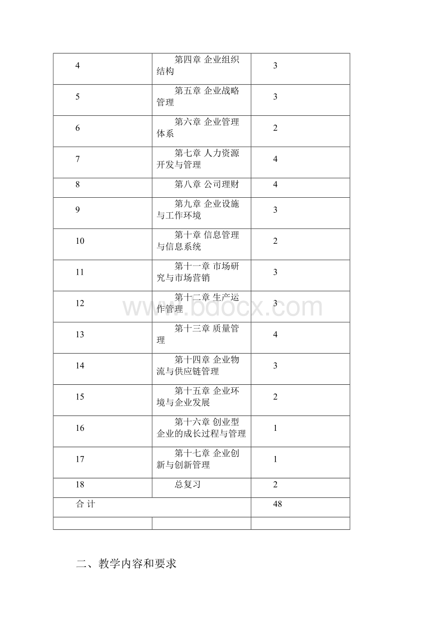 《现代企业管理》教学大纲精编版.docx_第2页