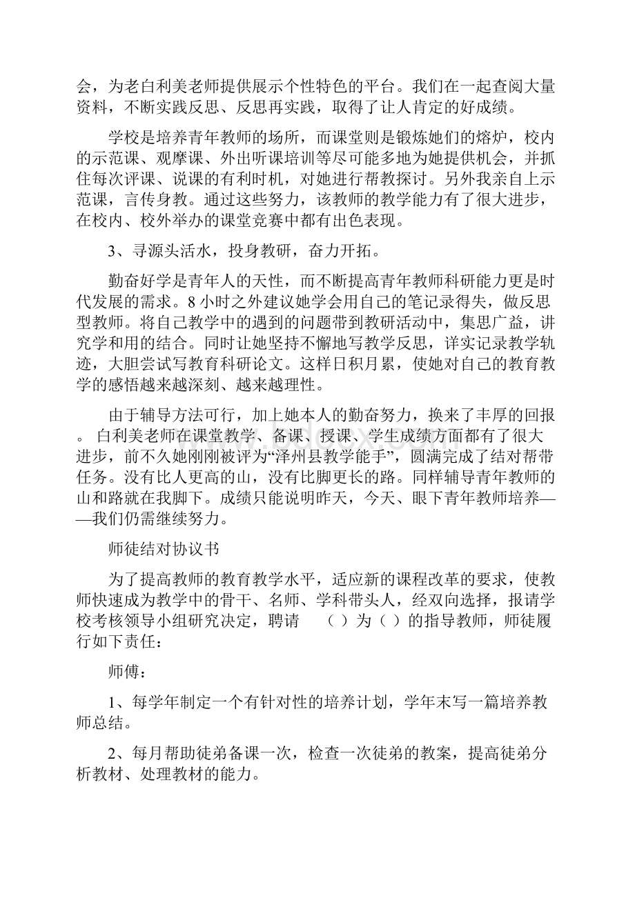 最新指导青年教师材料资料Word格式文档下载.docx_第2页