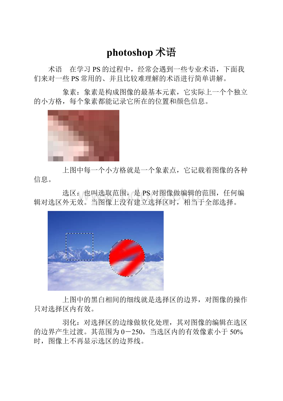 photoshop术语Word文档格式.docx