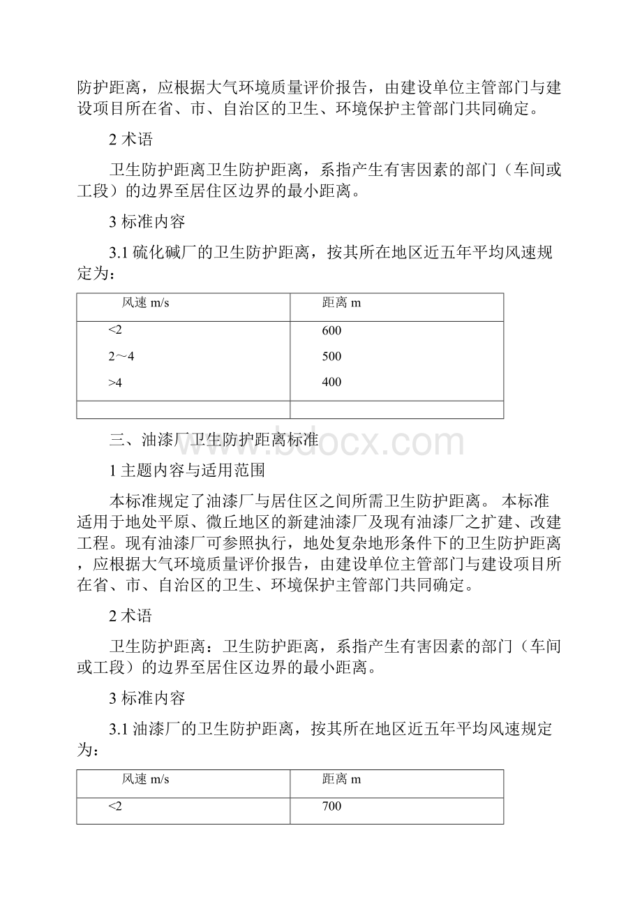 各种厂卫生安全防护距离Word下载.docx_第2页