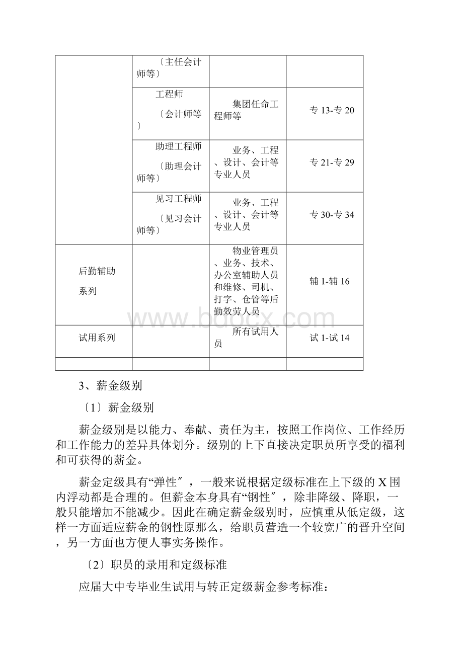 XX房地产集团薪资制度Word文档下载推荐.docx_第2页