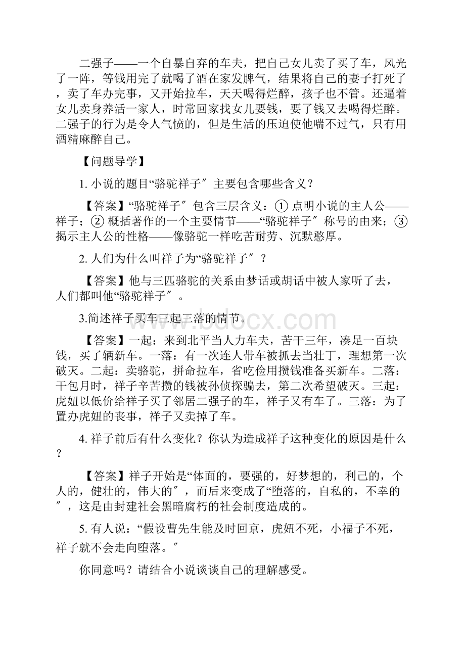 第3部《骆驼祥子》名著专题冲刺高分复习Word文件下载.docx_第3页