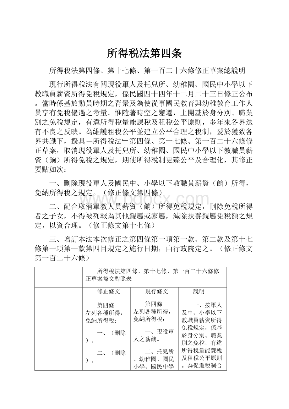 所得税法第四条Word文档下载推荐.docx