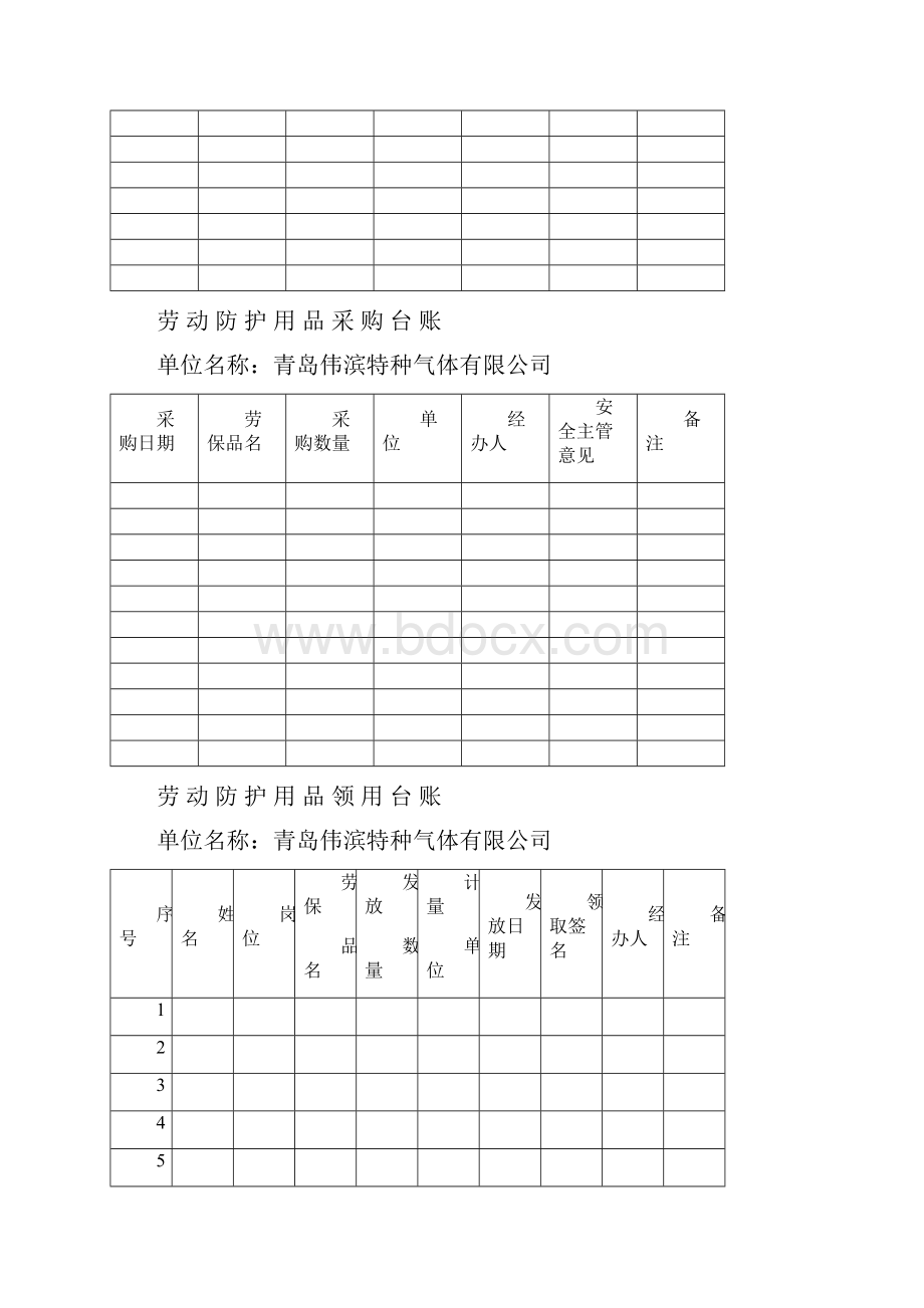 劳动防护用品台账.docx_第2页