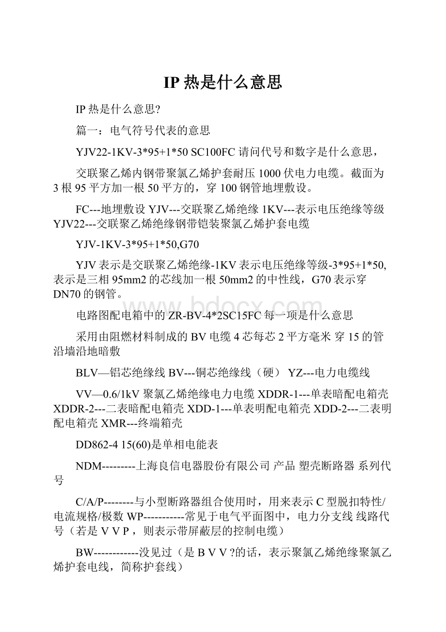 IP热是什么意思Word文档格式.docx