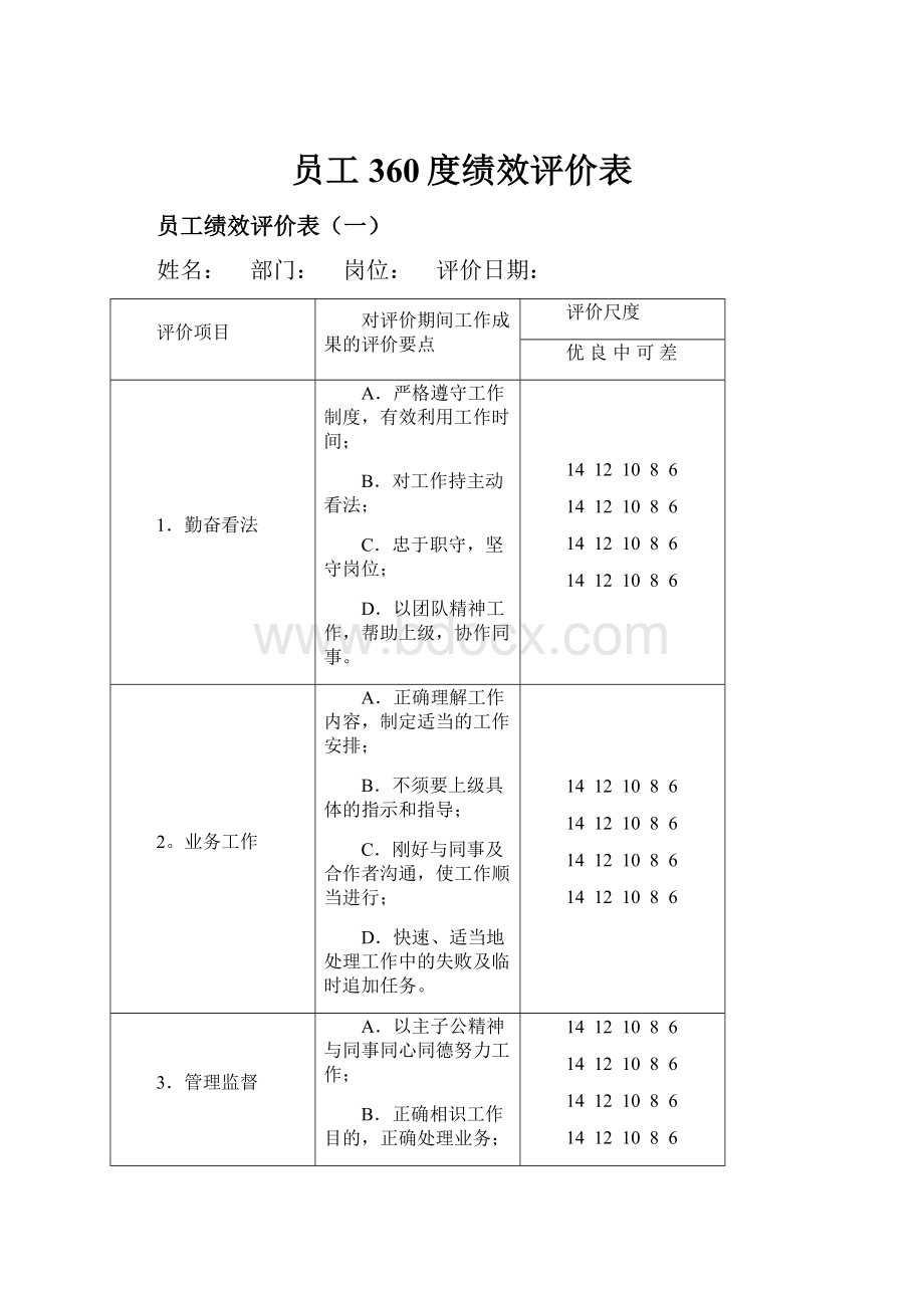 员工360度绩效评价表.docx_第1页