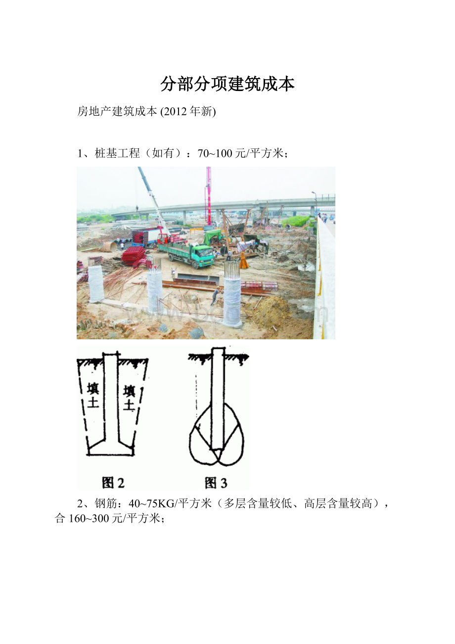 分部分项建筑成本.docx