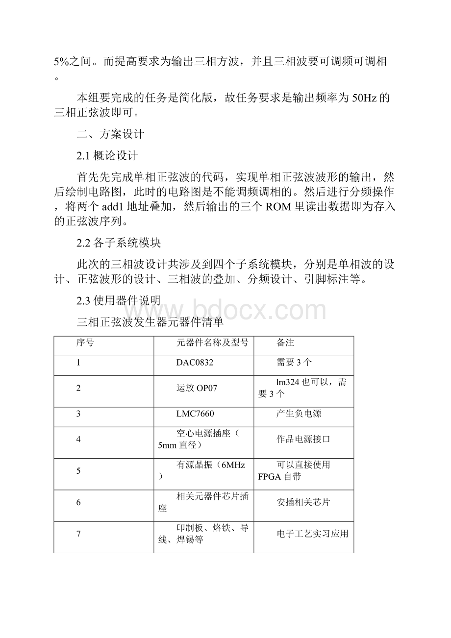 基于FPGA的三相正弦波发生器.docx_第3页