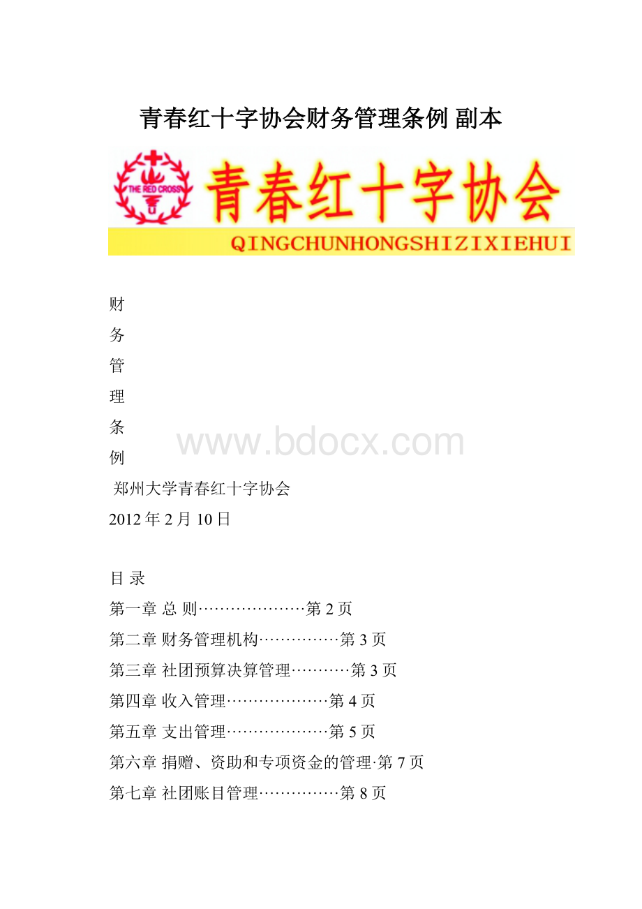 青春红十字协会财务管理条例副本.docx