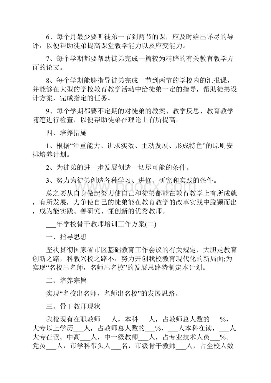 学校骨干教师培训工作方案.docx_第2页