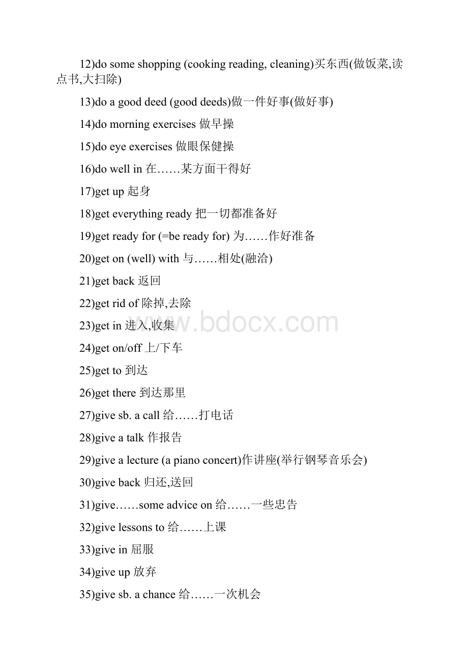 英语常用词组大全经典珍藏版.docx_第3页