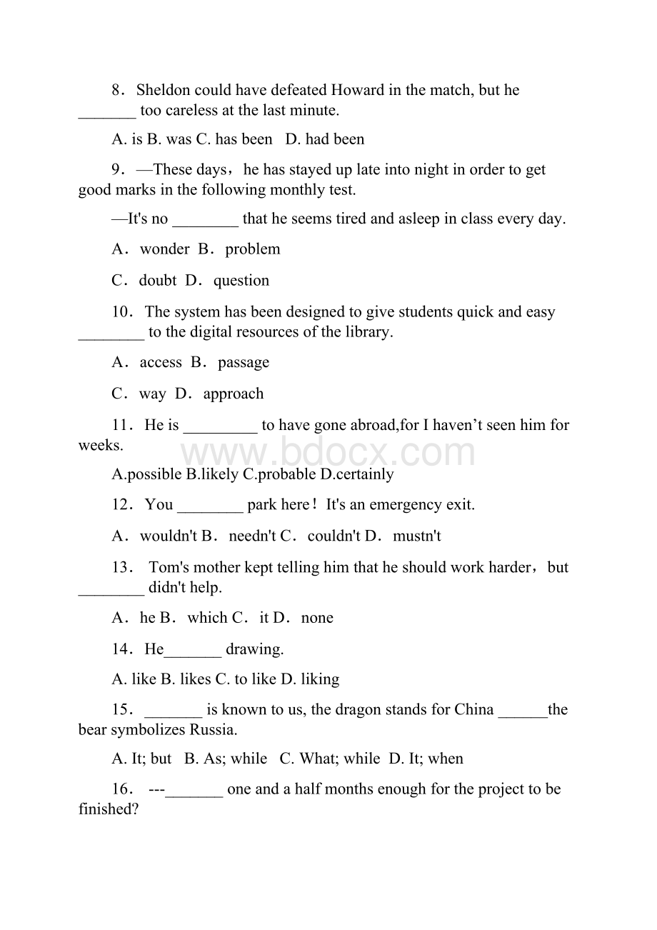 高中组卷102道题英语.docx_第3页