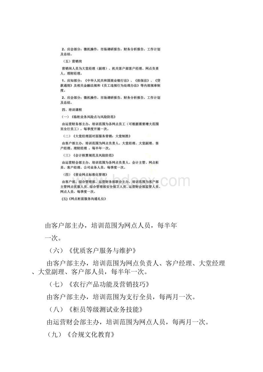 工作计划之银行网点学习计划Word文档格式.docx_第3页