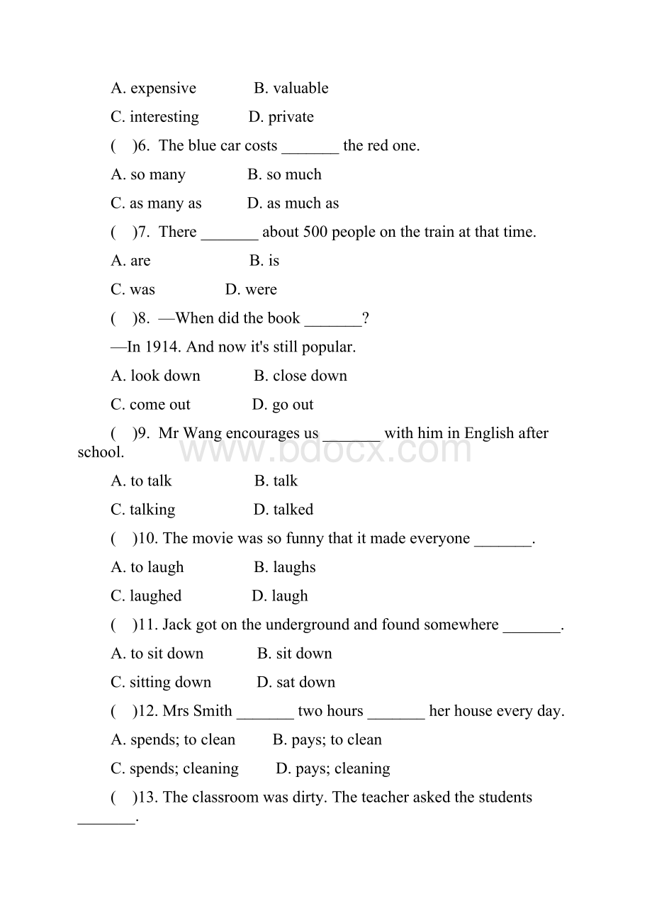 八年级英语下册Module6Hobbies练习题新版外研版Word文档格式.docx_第2页