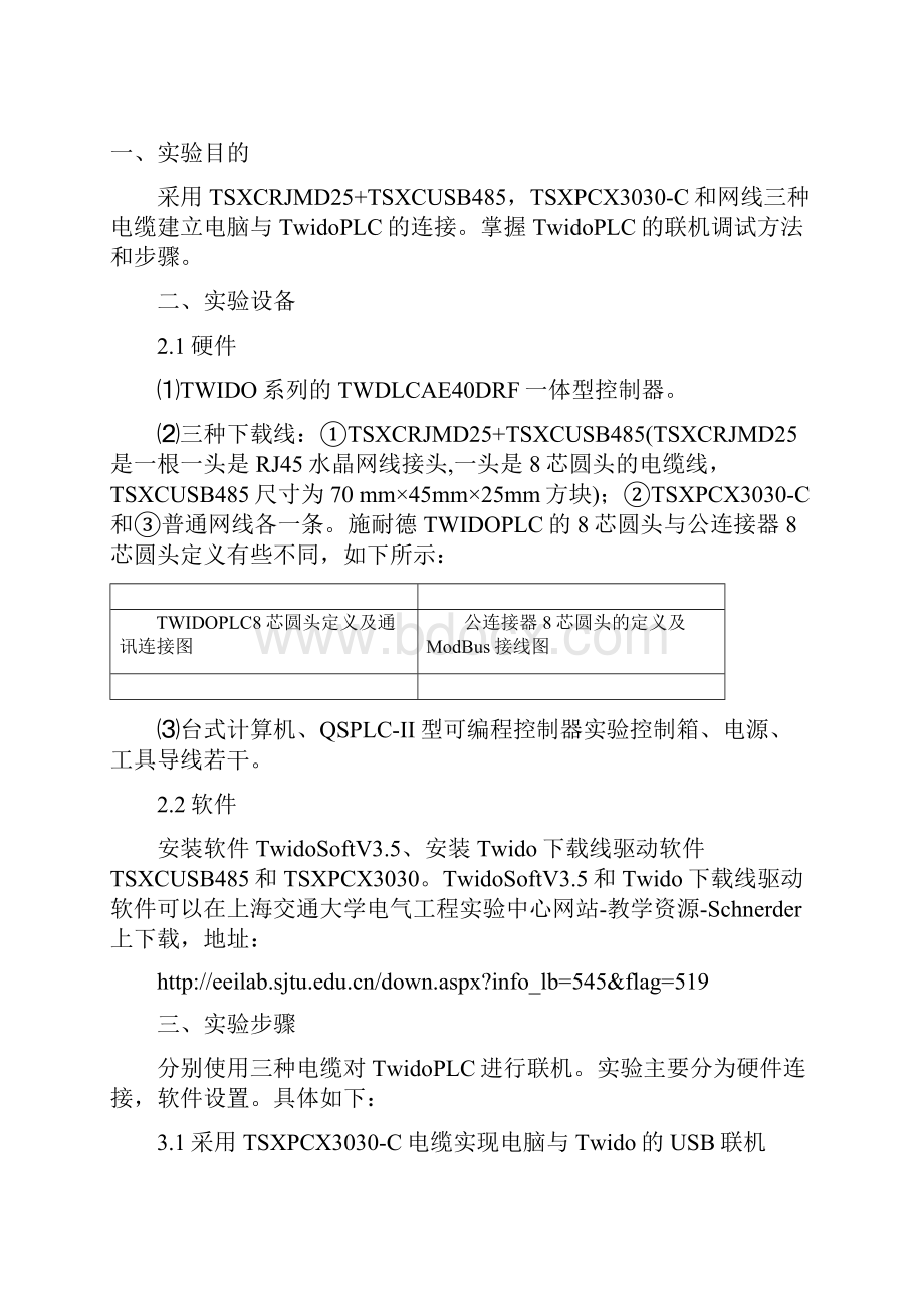 Twido PLC 与电脑联机的实验分析报告.docx_第2页