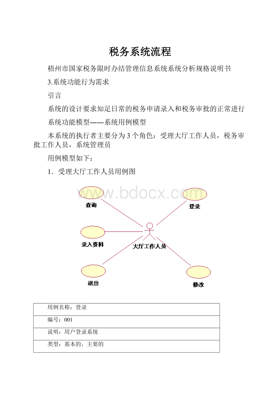 税务系统流程Word格式.docx