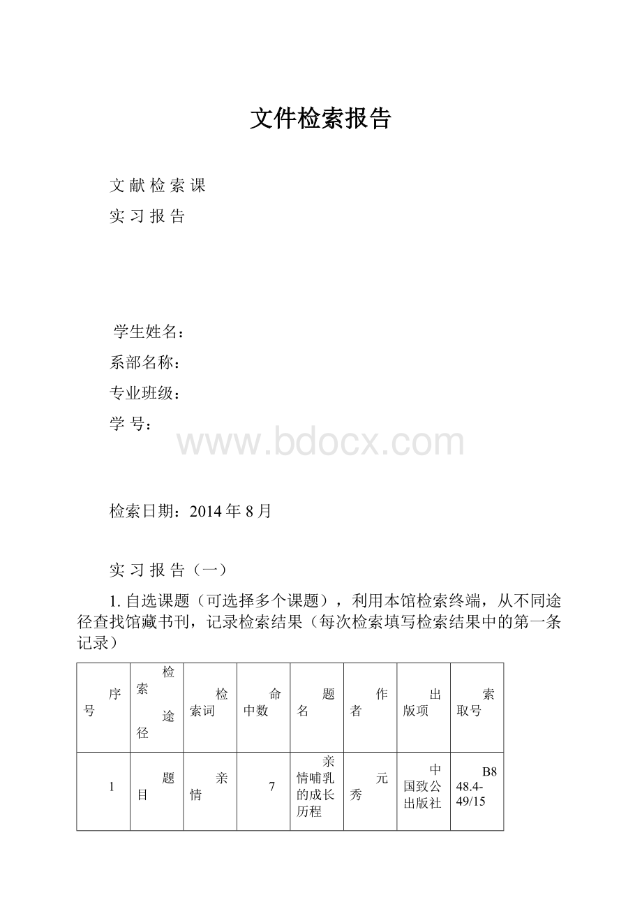 文件检索报告文档格式.docx