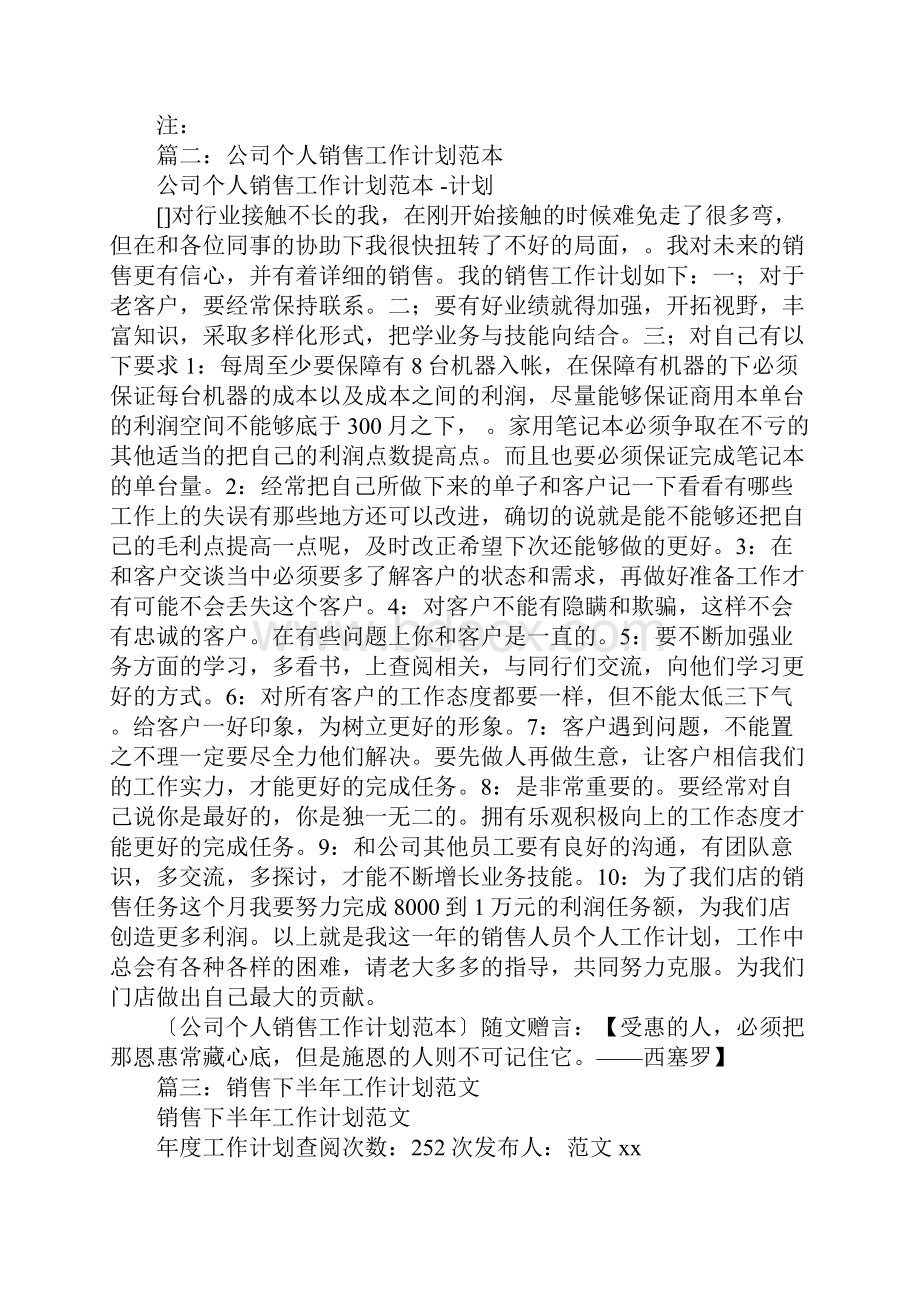 销售年度工作计划格式.docx_第3页