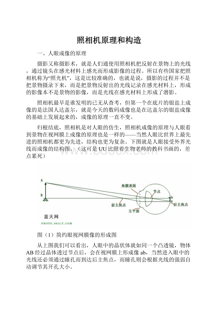 照相机原理和构造.docx_第1页