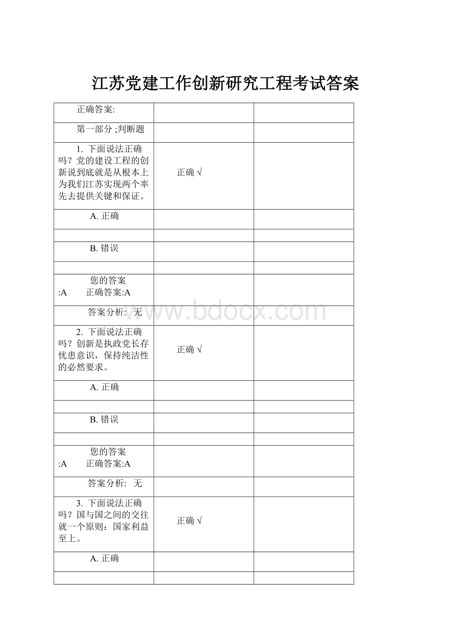 江苏党建工作创新研究工程考试答案Word下载.docx_第1页