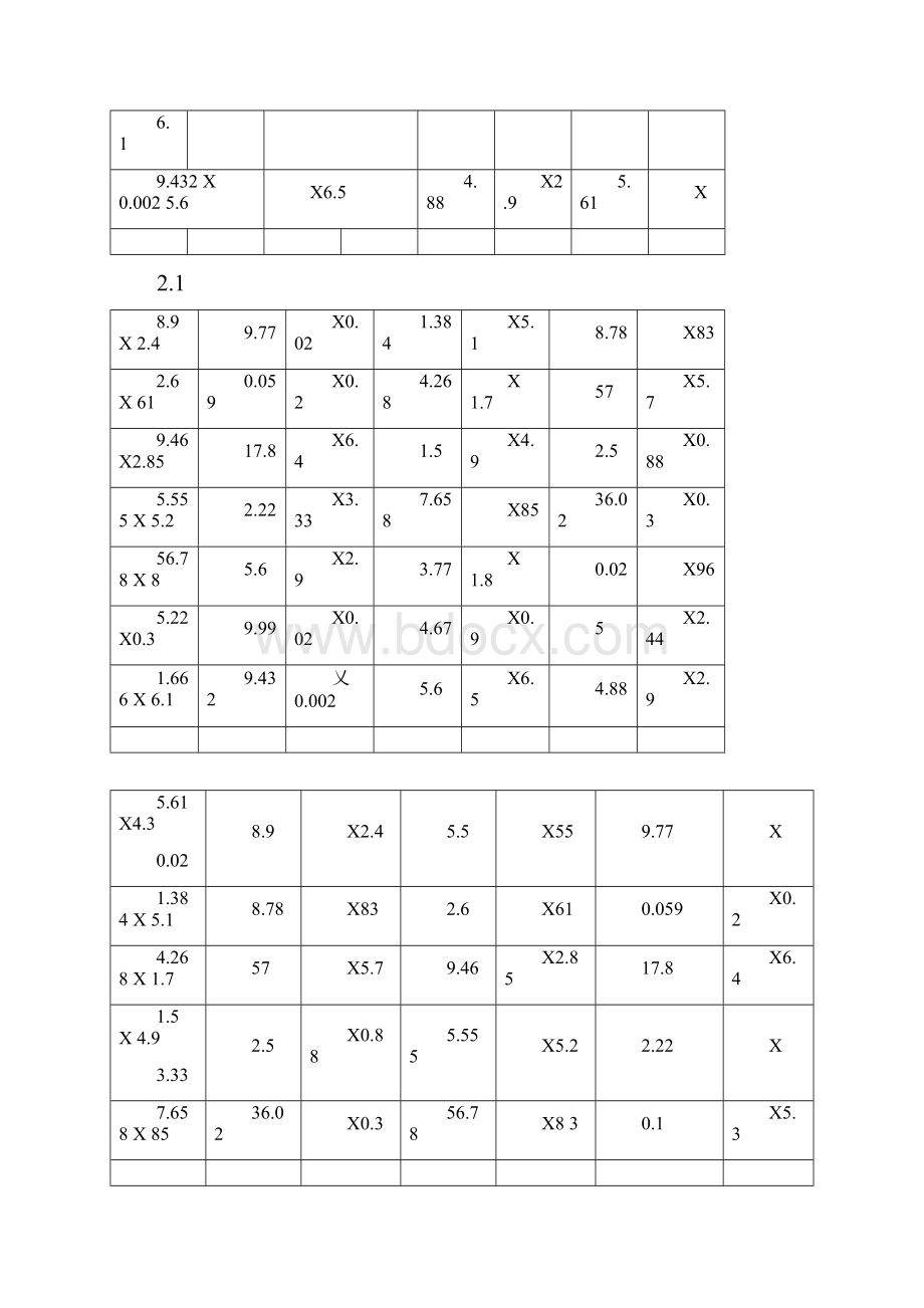 三年级小数乘法竖式计算题500题脱式1000.docx_第2页