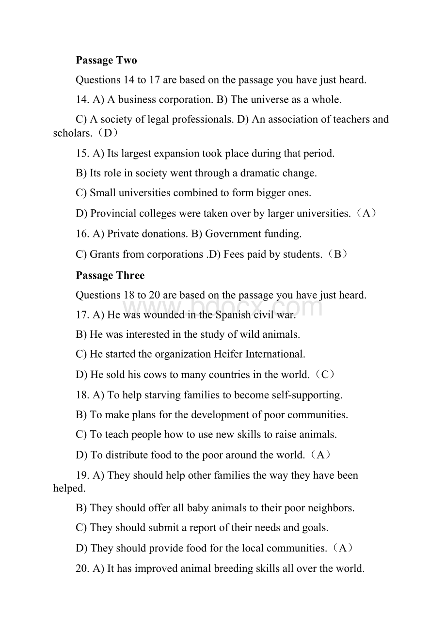 07年07年09年大学英语四级考试听力真题及答案文档格式.docx_第3页