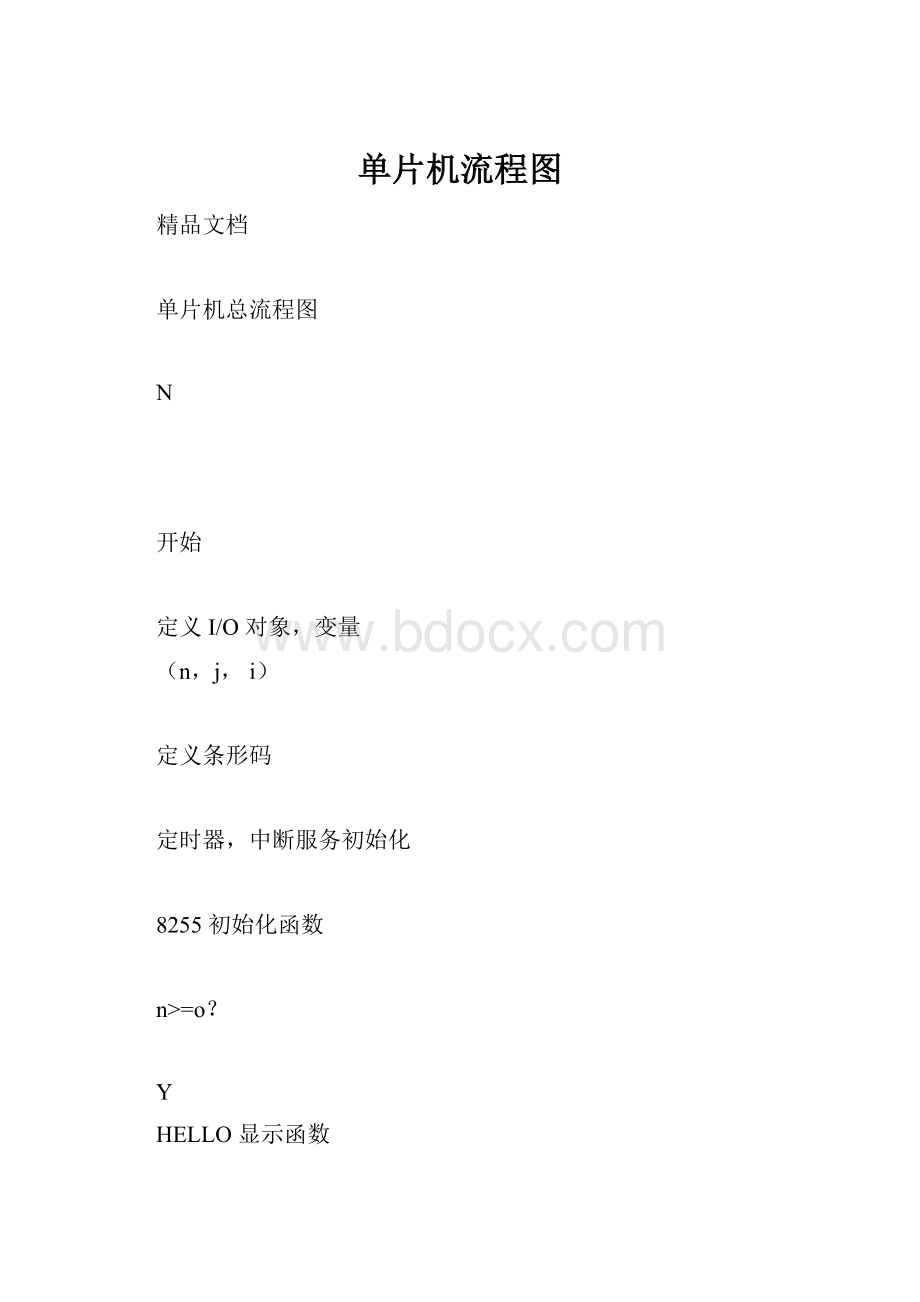 单片机流程图文档格式.docx