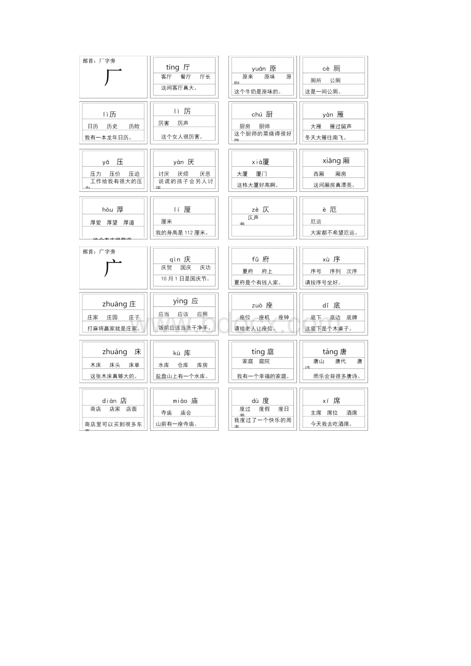 幼儿识字偏旁部首归类2.docx_第3页