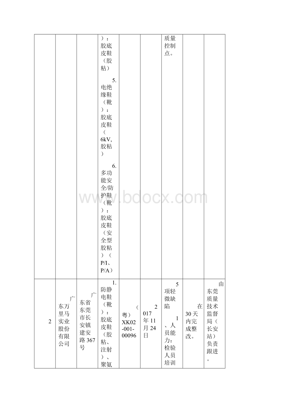 特种劳动防护用品监督检查处理结果汇总表.docx_第2页