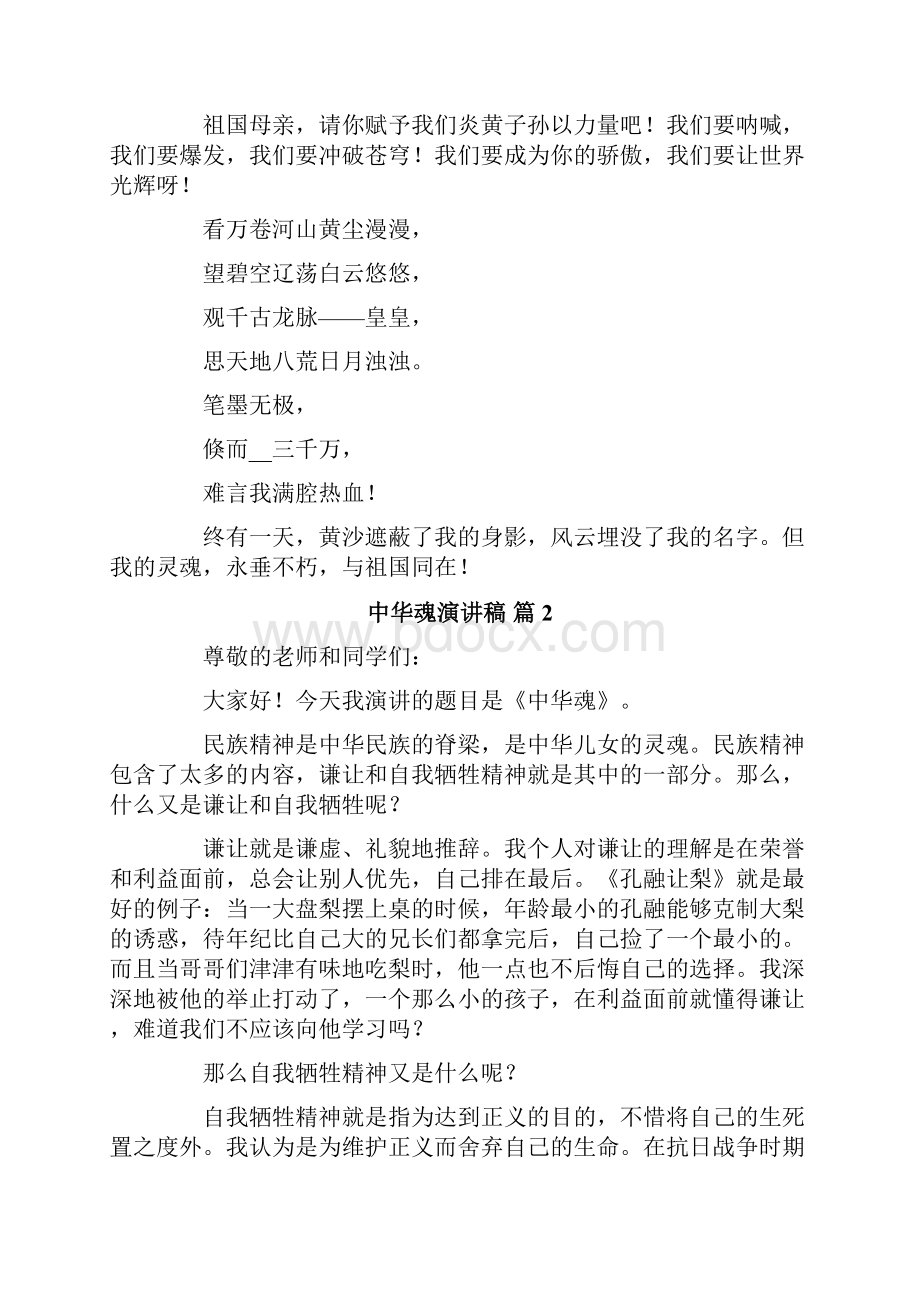 中华魂演讲稿范文八篇.docx_第2页