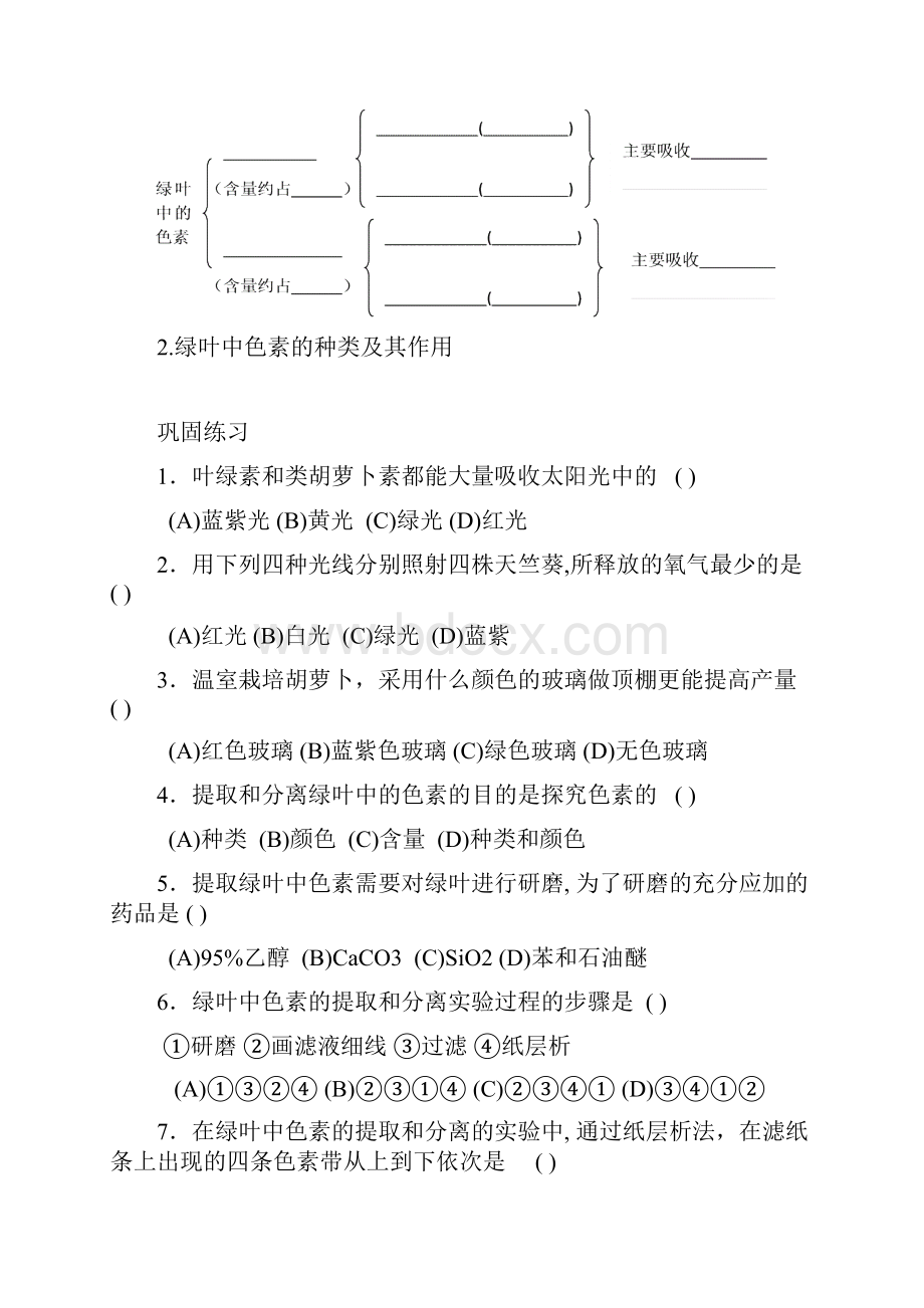 光合作用学案.docx_第3页