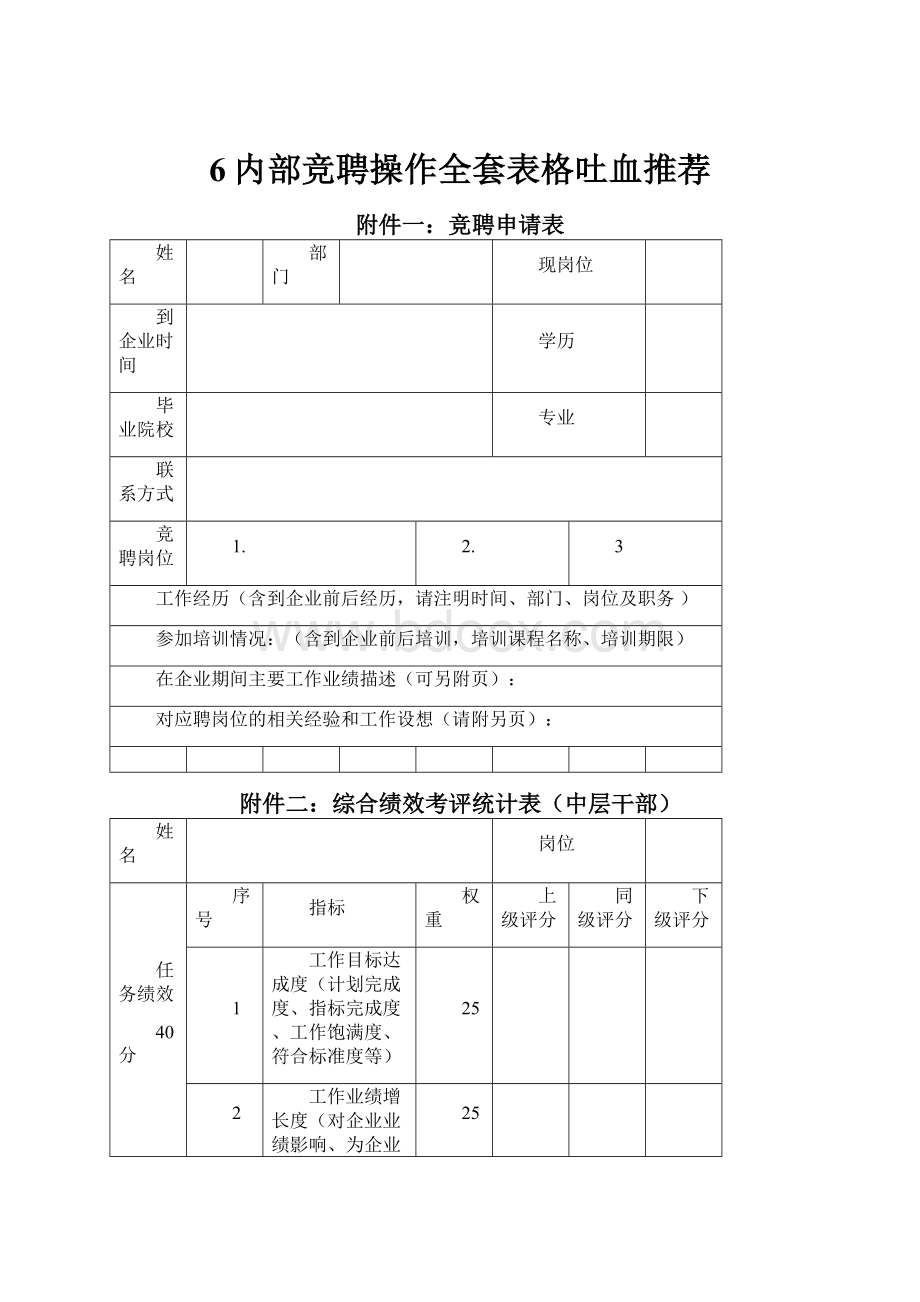 6内部竞聘操作全套表格吐血推荐.docx