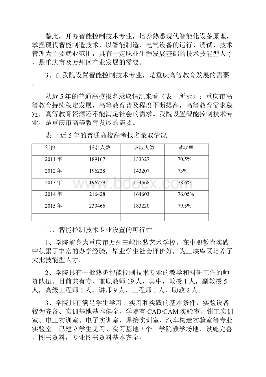 智能化控制技术专业申报汇报材料Word文档格式.docx_第2页