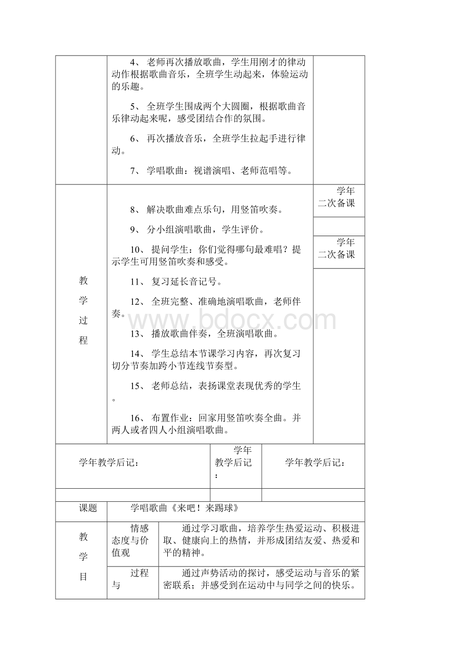 学年第二学期五年级音乐备课.docx_第2页