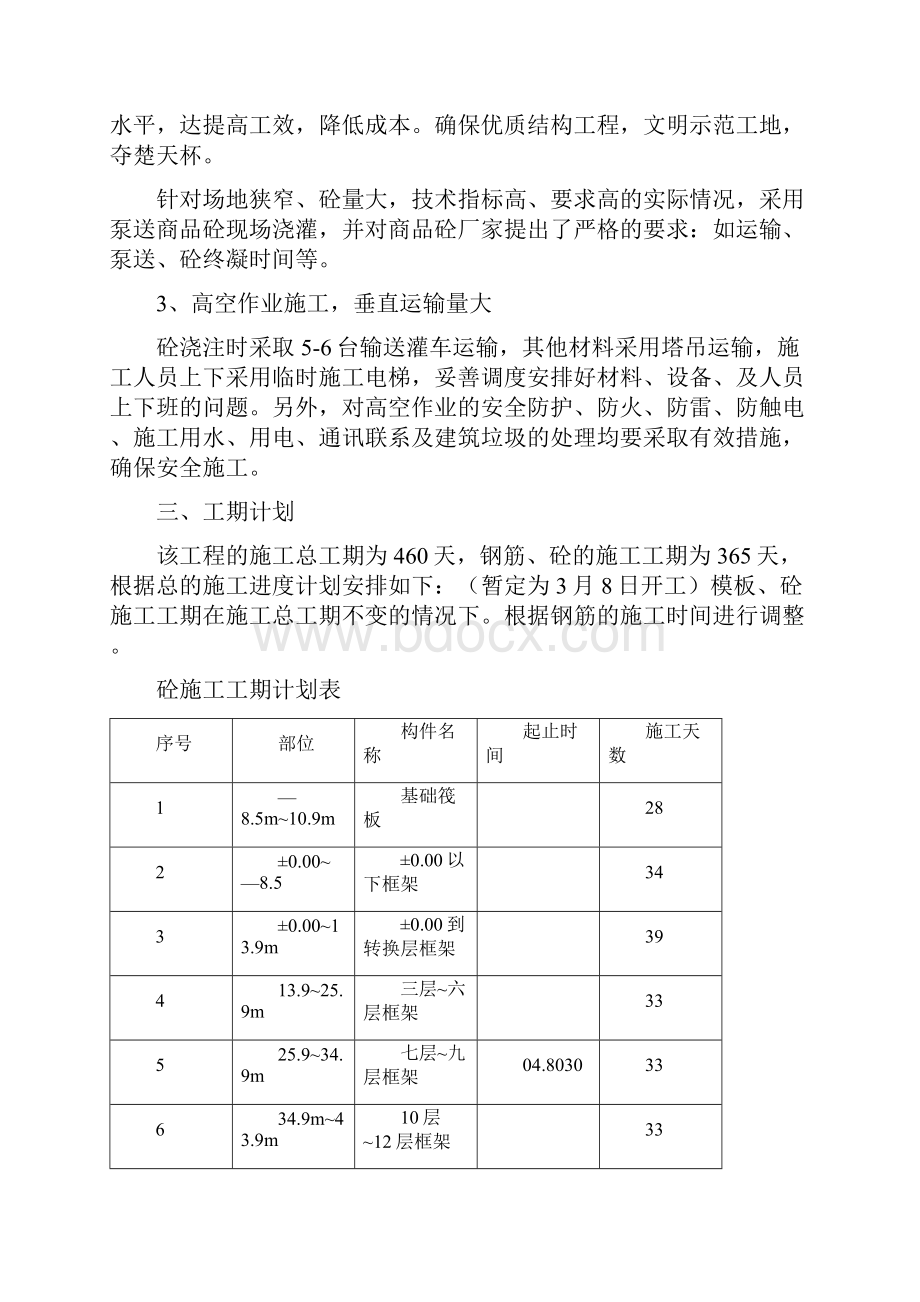 模板混凝土施工方案.docx_第2页