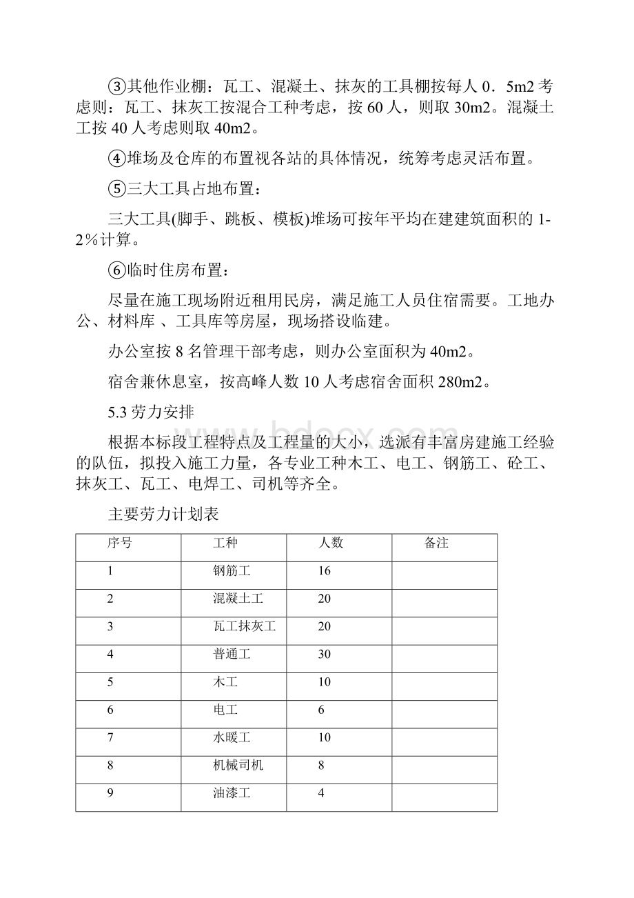 度假村施工组织设计方案Word文档下载推荐.docx_第3页