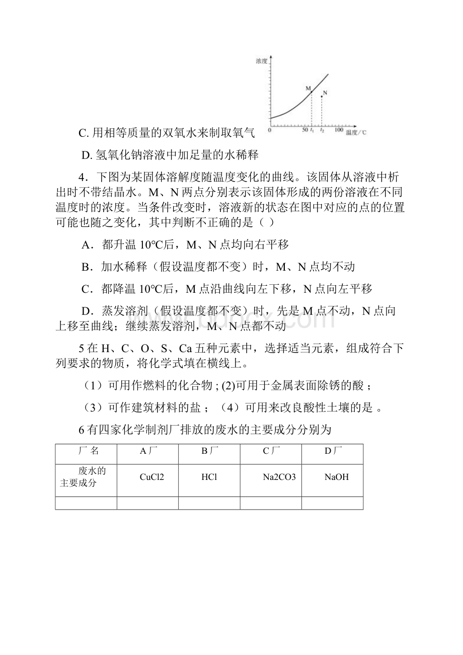 中考化学提高题强化训练.docx_第2页