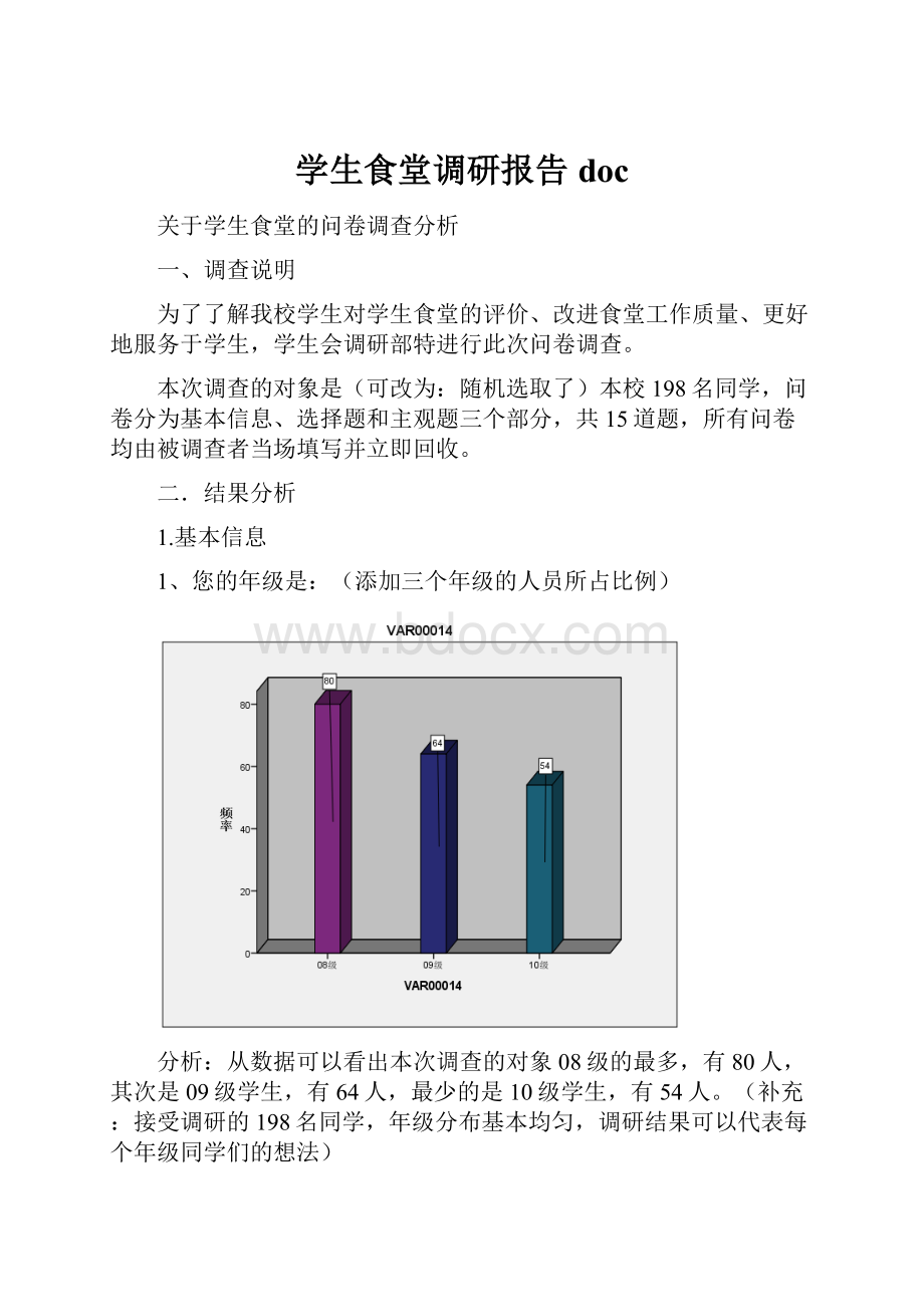 学生食堂调研报告 doc.docx