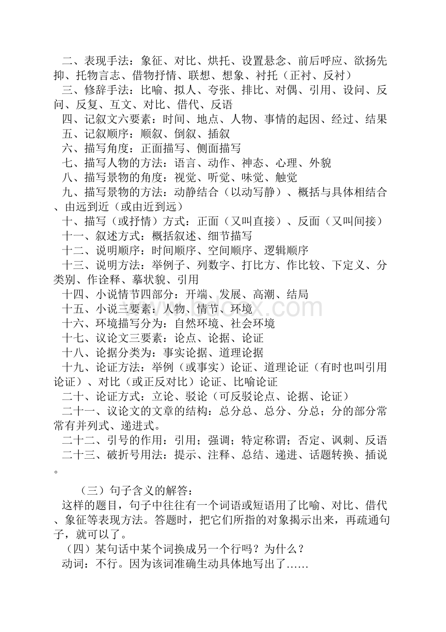 高中语文答题公式大全.docx_第2页