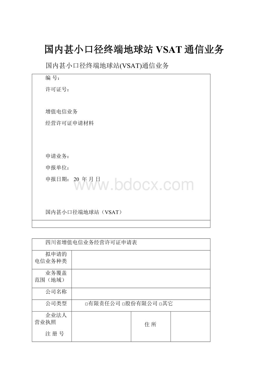 国内甚小口径终端地球站VSAT通信业务.docx_第1页