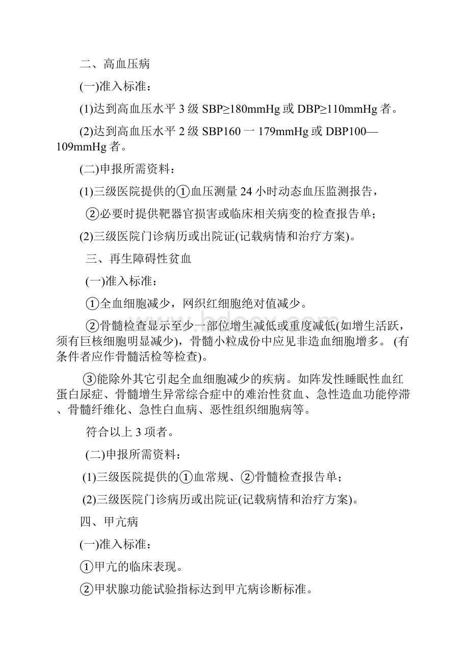 门诊特殊疾病准入标准四川省医疗保险管理中心文件.docx_第2页