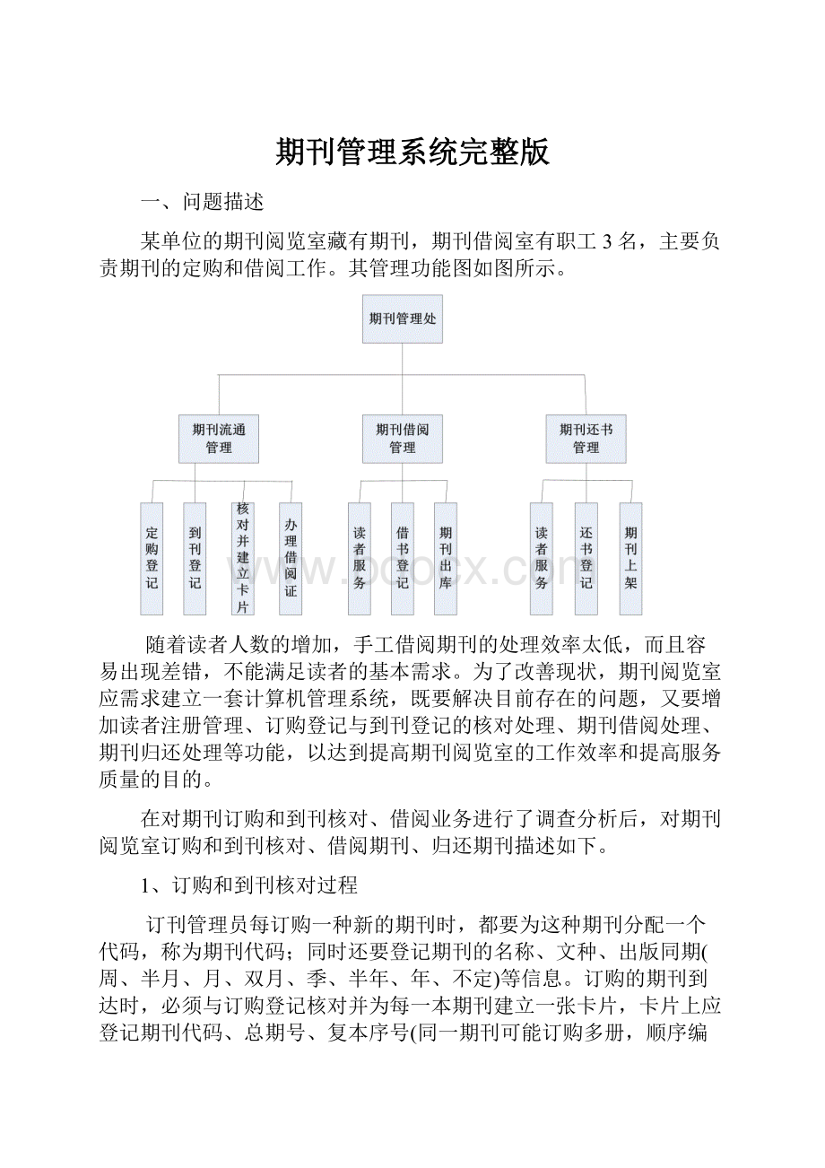 期刊管理系统完整版.docx