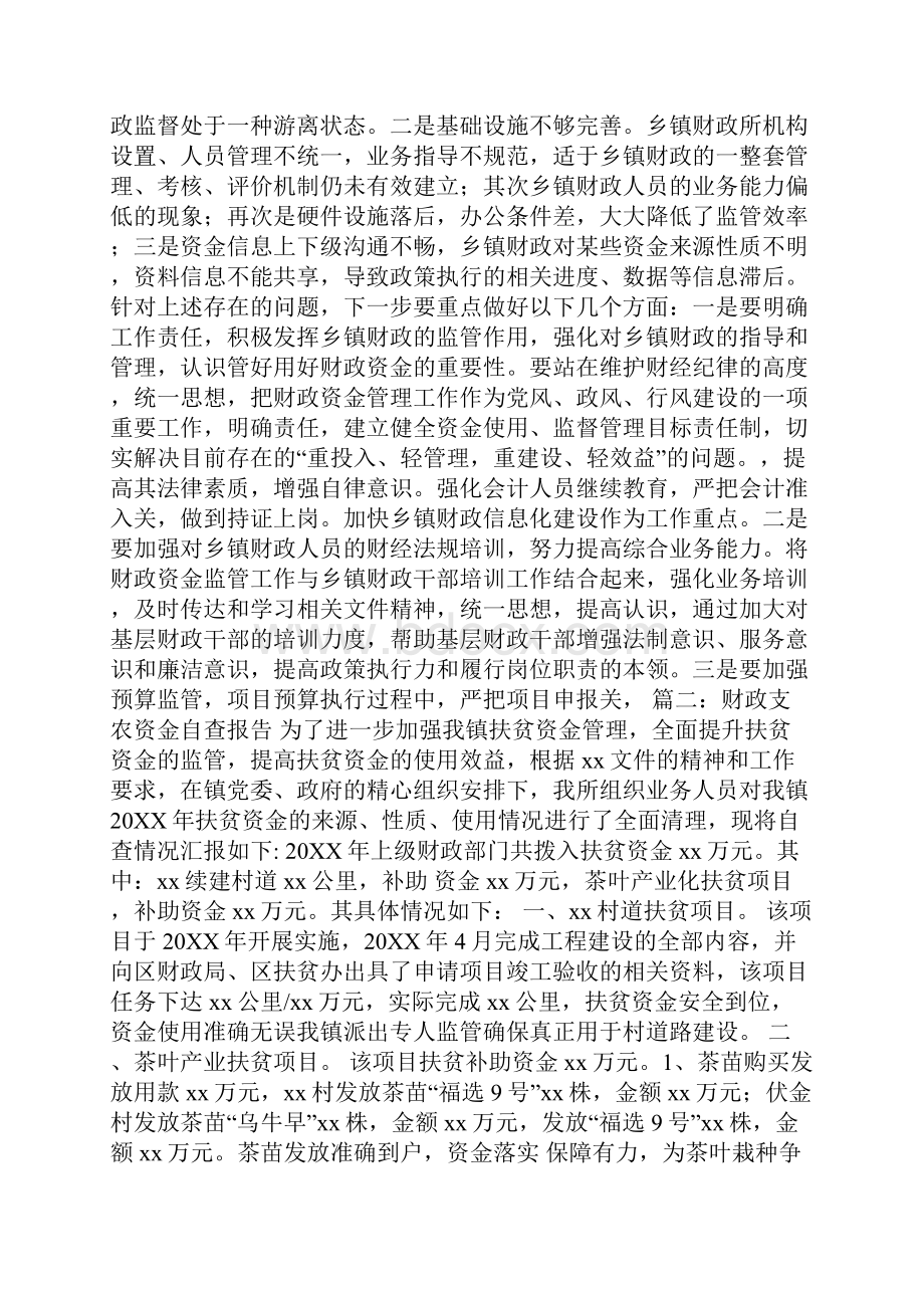 财政支农资金自查报告.docx_第3页