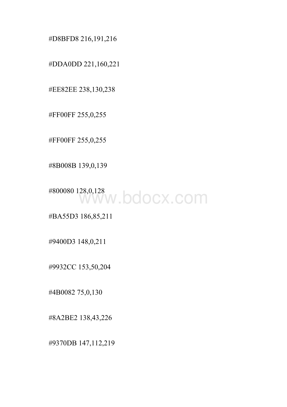 中英文颜色对照表CnWord下载.docx_第3页