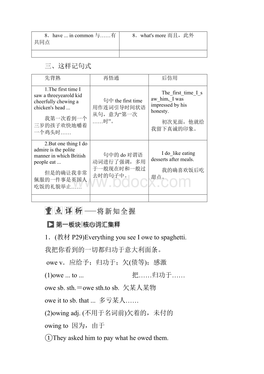 学年高中英语 Module 3 Foreign Food Section Ⅱ In.docx_第3页