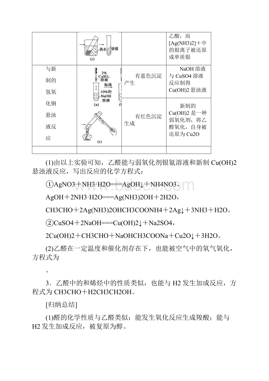 高中人教版高中化学选修5第三章第二节醛Word文档格式.docx_第2页