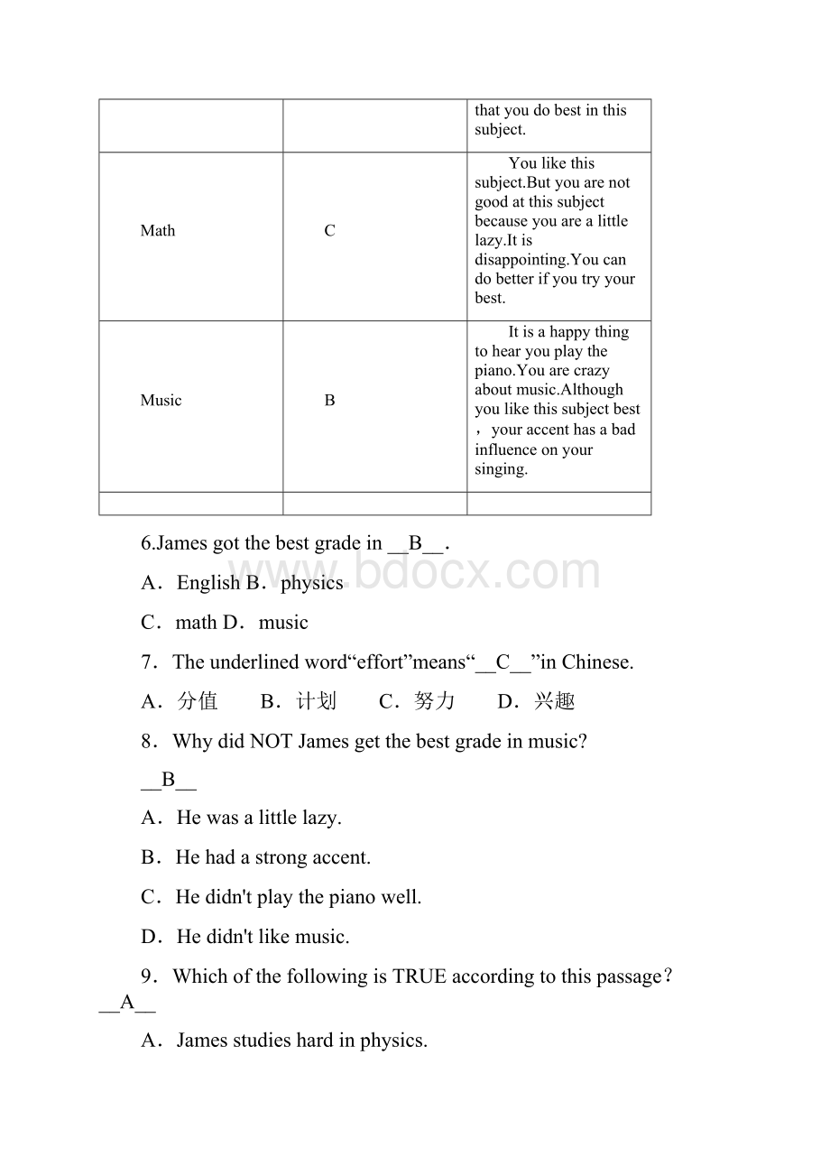 最新届新目标英语中考总复习专题复习阅读理解.docx_第3页