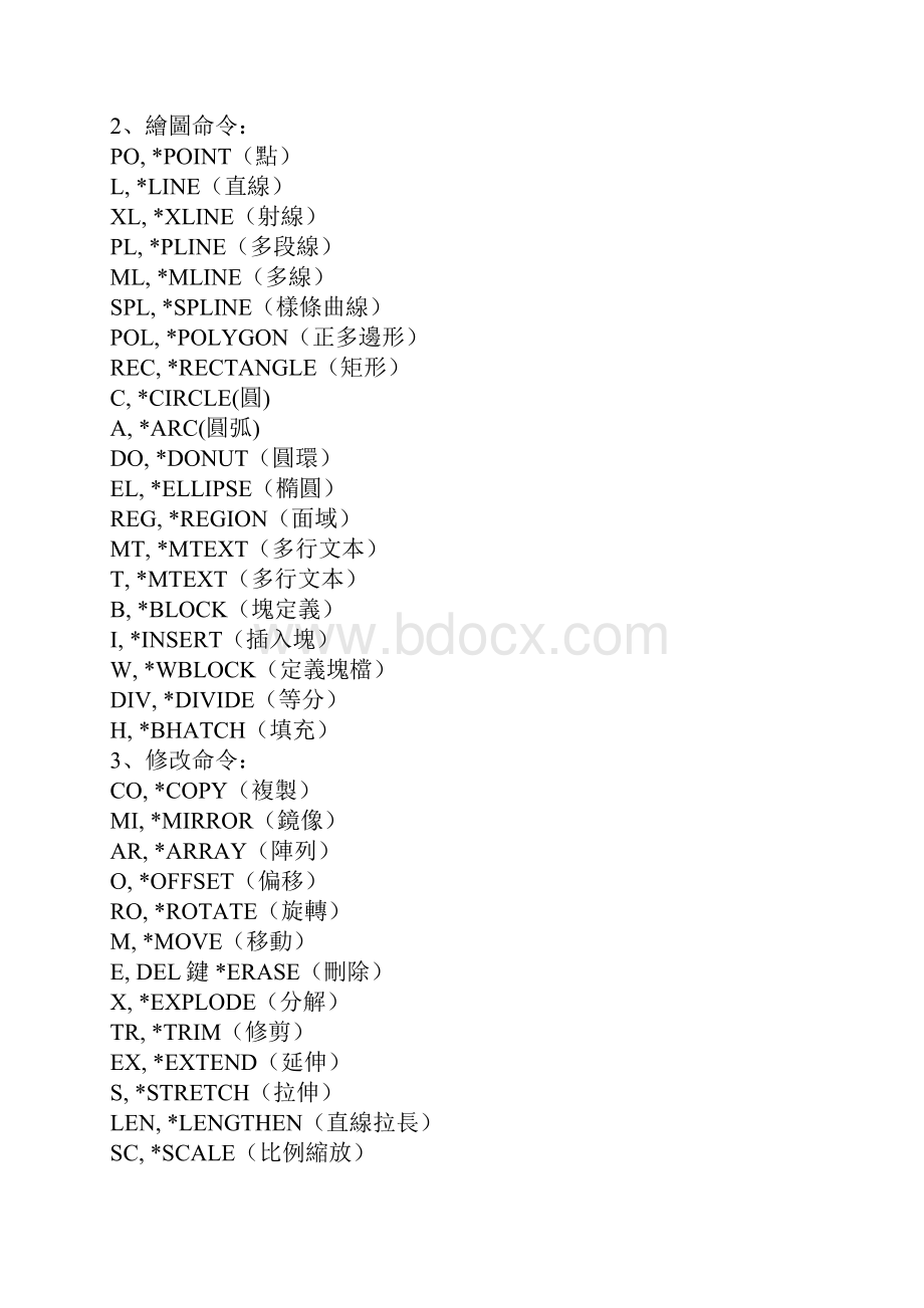 CAD 快捷键.docx_第2页